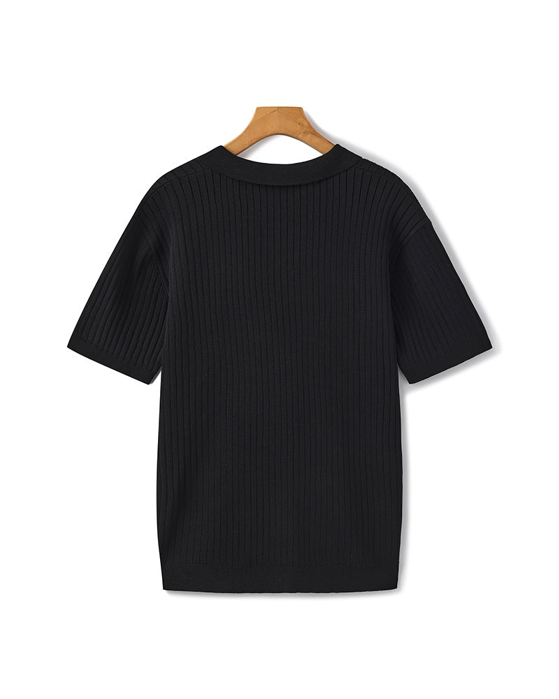 Polo Premium in Maglia a Coste