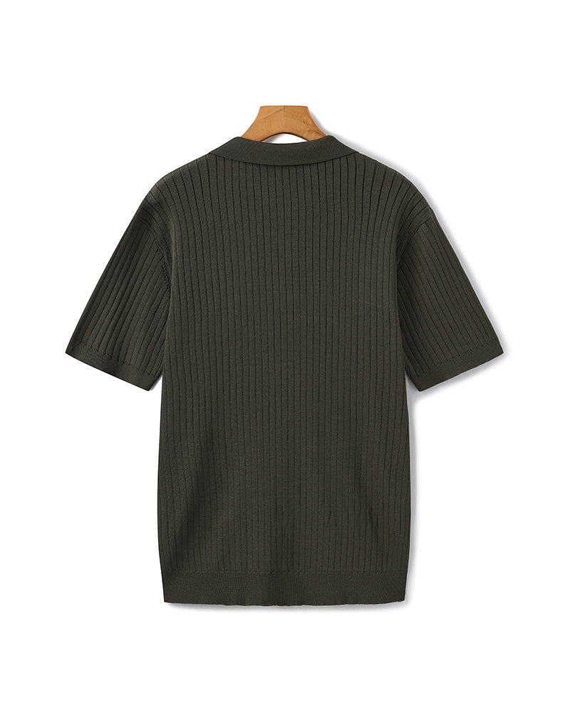 Polo Premium in Maglia a Coste