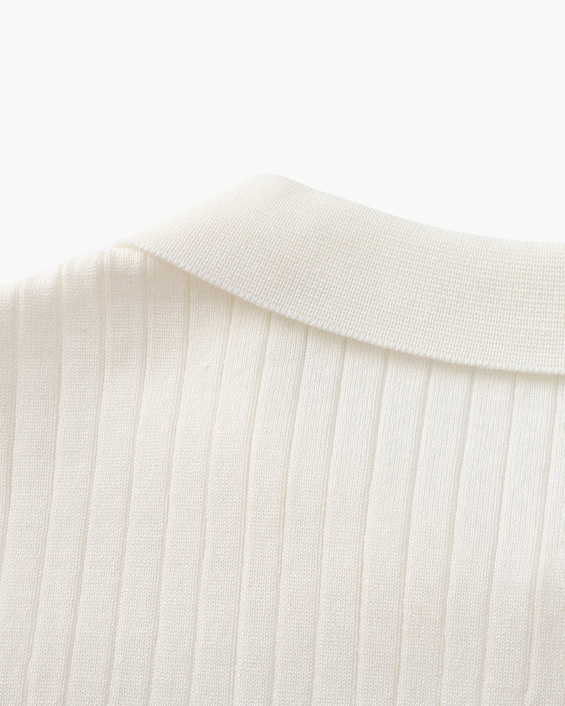 Polo Premium in Maglia a Coste