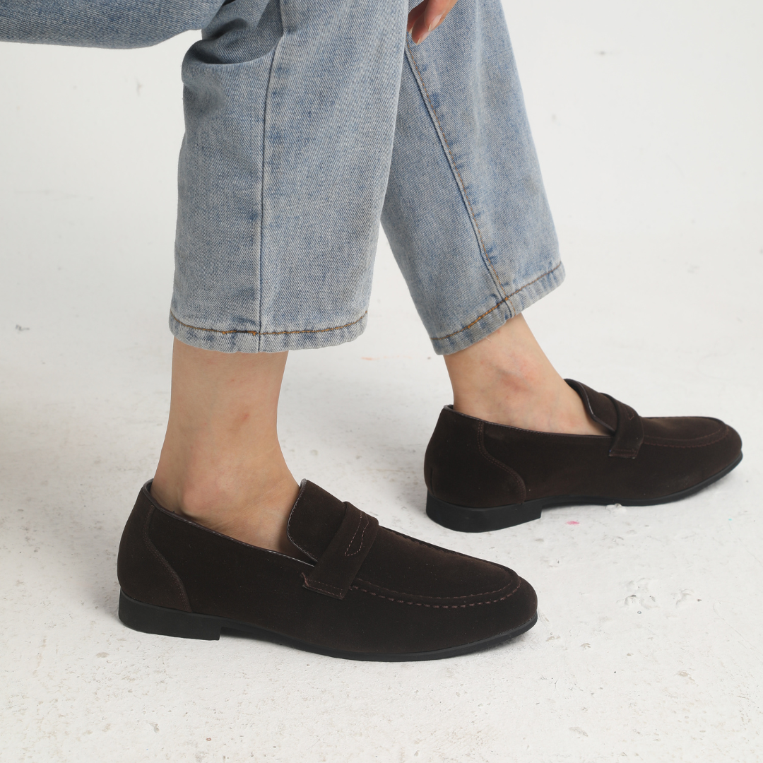 Mocassini in suede