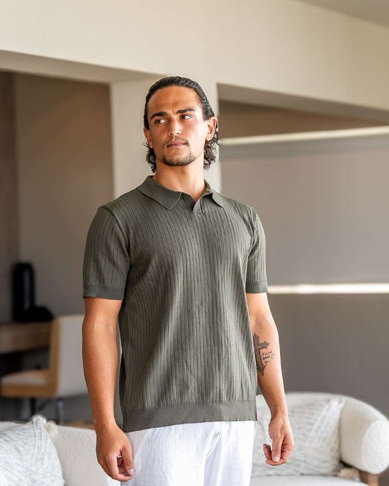 Polo Premium in Maglia a Coste