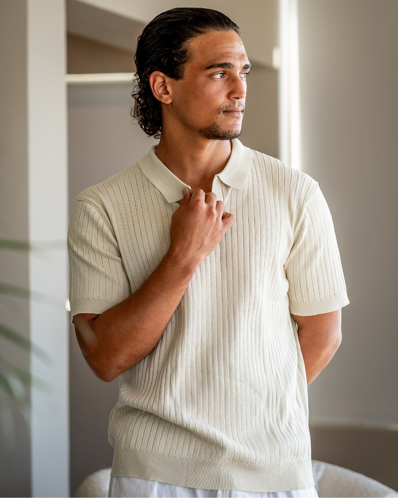 Polo Premium in Maglia a Coste