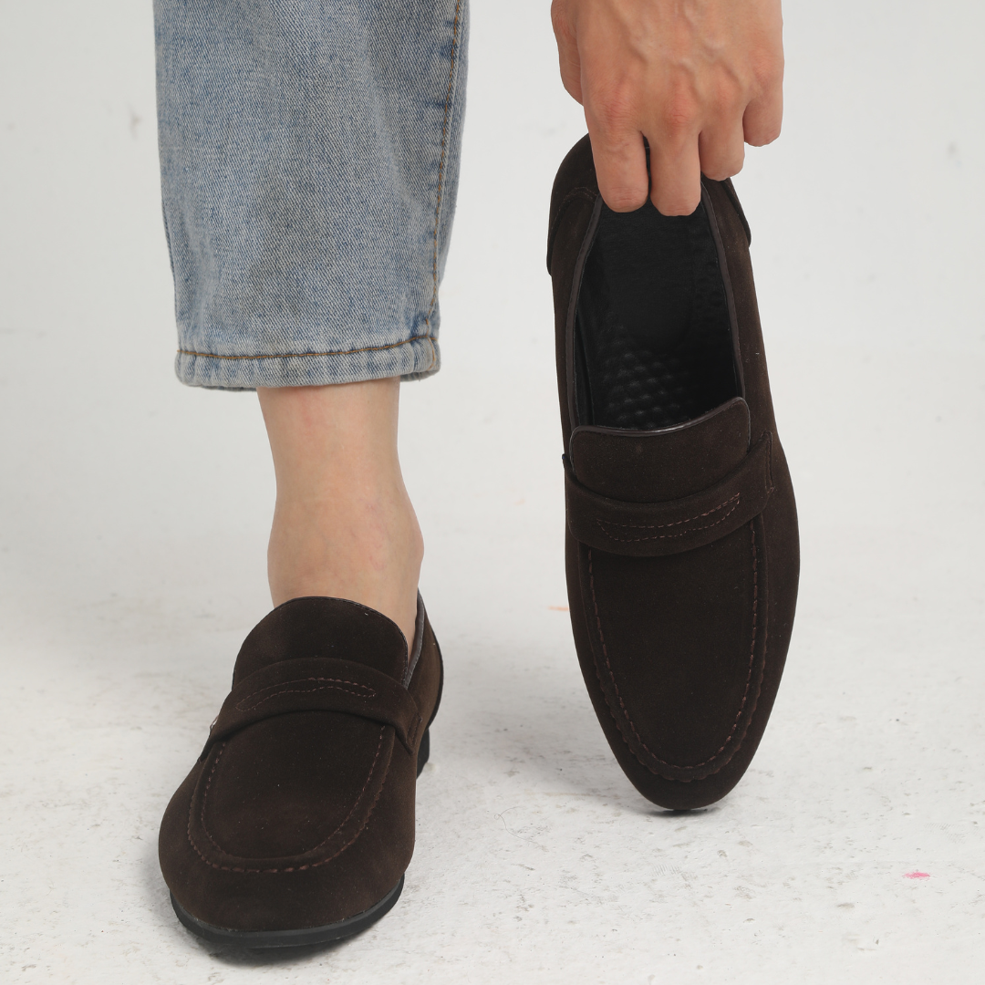 Mocassini in suede