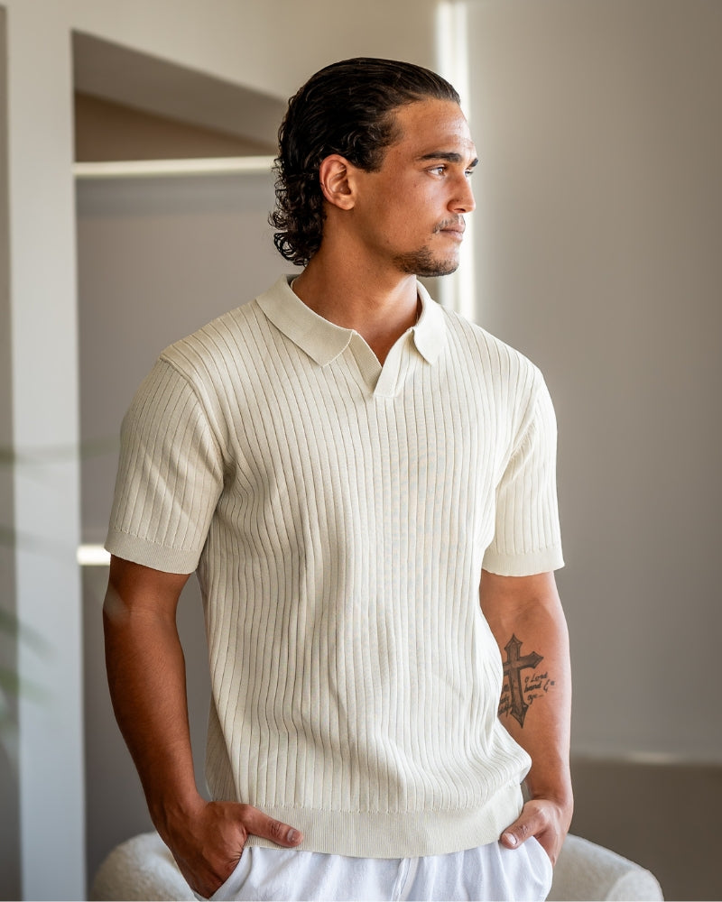 Polo Premium in Maglia a Coste