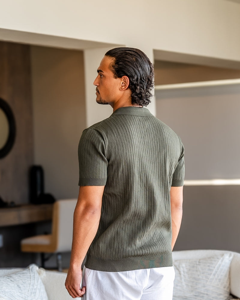 Polo Premium in Maglia a Coste