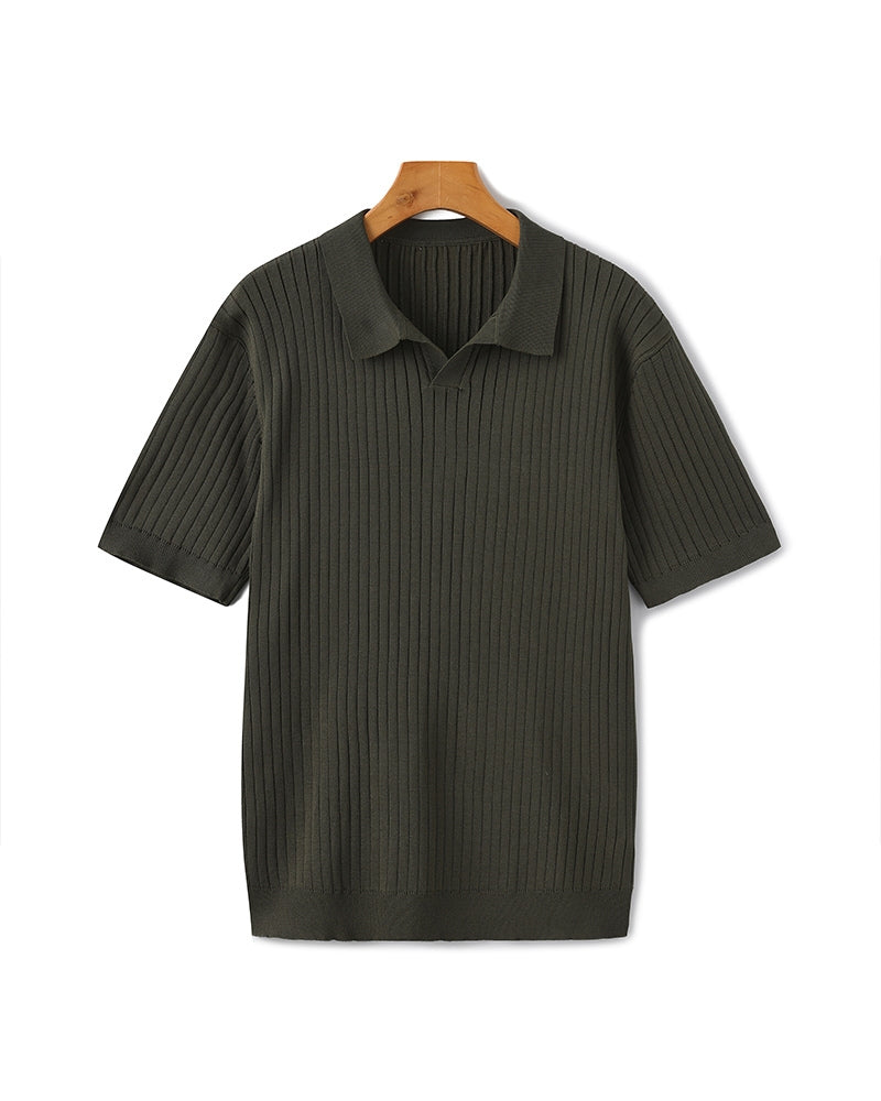 Polo Premium in Maglia a Coste