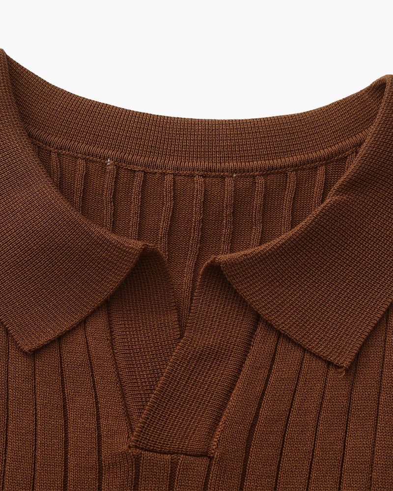Polo Premium in Maglia a Coste