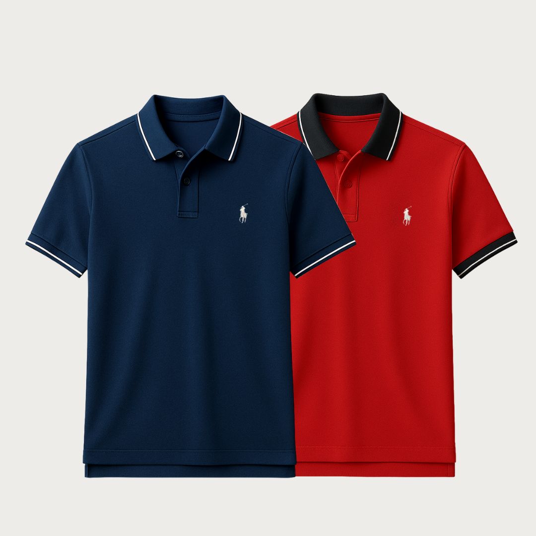 Premium Polo Shirt – Acquista 1, Ricevi 1 GRATIS + Orologio