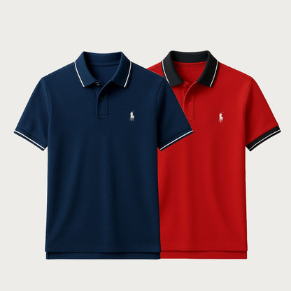 Premium Polo Shirt – Acquista 1, Ricevi 1 GRATIS + Orologio