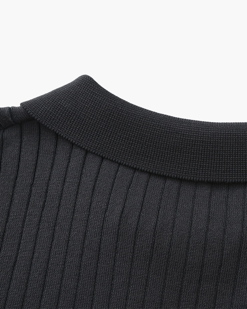 Polo Premium in Maglia a Coste