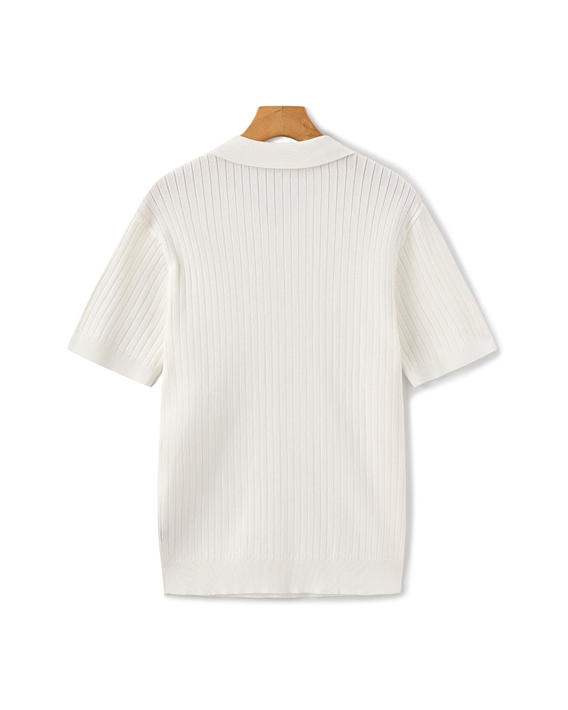 Polo Premium in Maglia a Coste