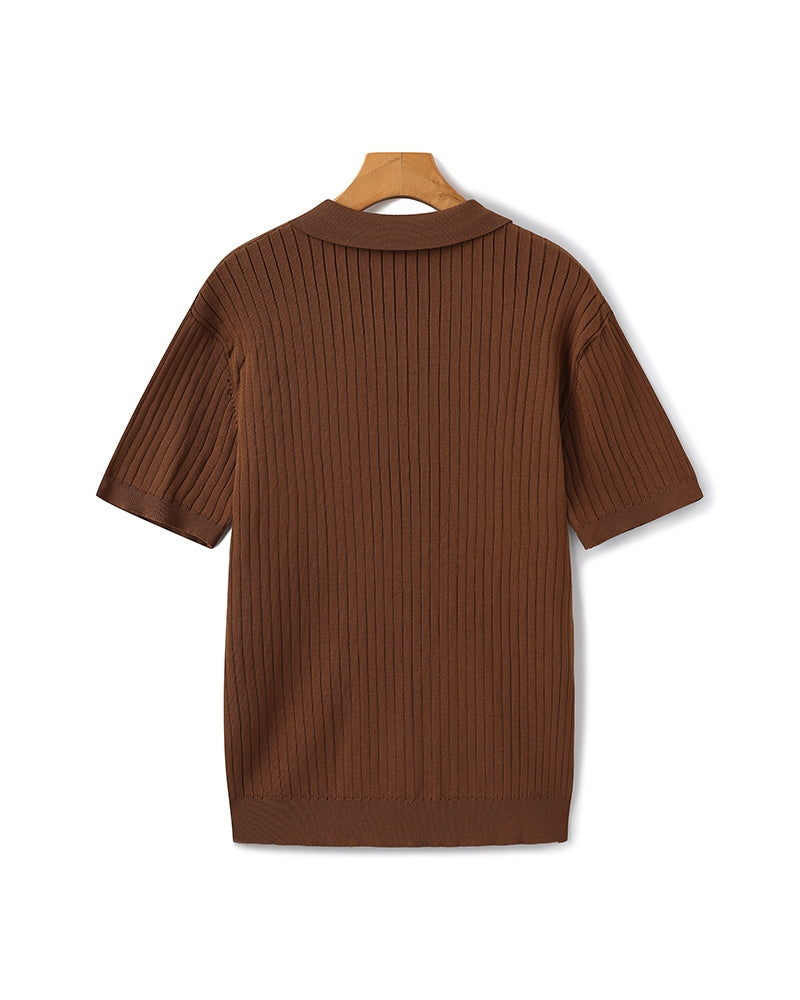 Polo Premium in Maglia a Coste