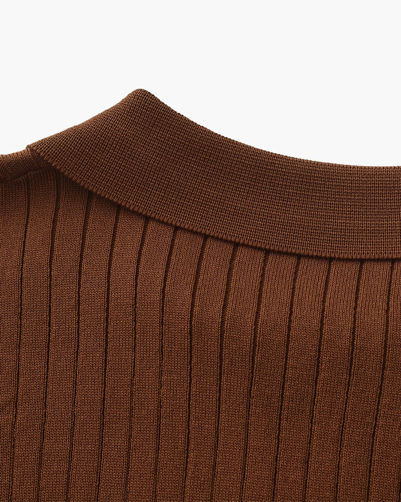 Polo Premium in Maglia a Coste